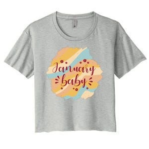 January Baby Women's Crop Top Tee