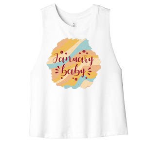 January Baby Women's Racerback Cropped Tank