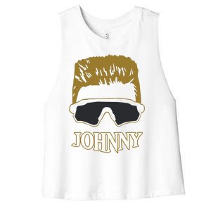 Johnny Barstool Women's Racerback Cropped Tank