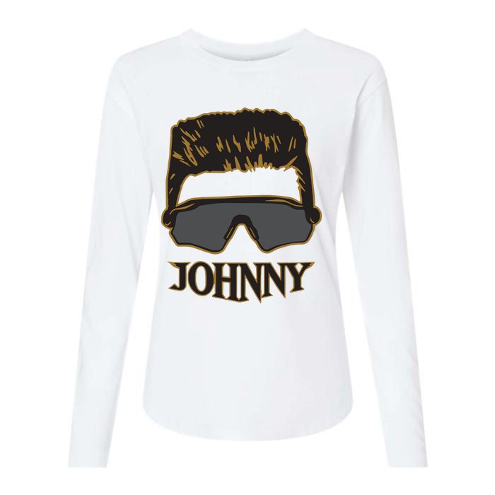 Johnny Barstool Womens Cotton Relaxed Long Sleeve T-Shirt