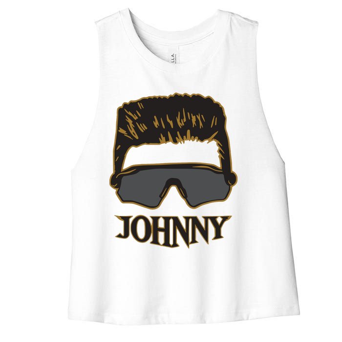 Johnny Barstool Women's Racerback Cropped Tank