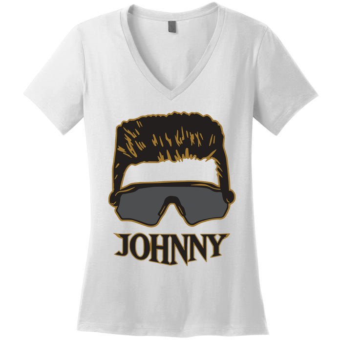 Johnny Barstool Women's V-Neck T-Shirt