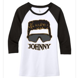 Johnny Barstool Women's Tri-Blend 3/4-Sleeve Raglan Shirt