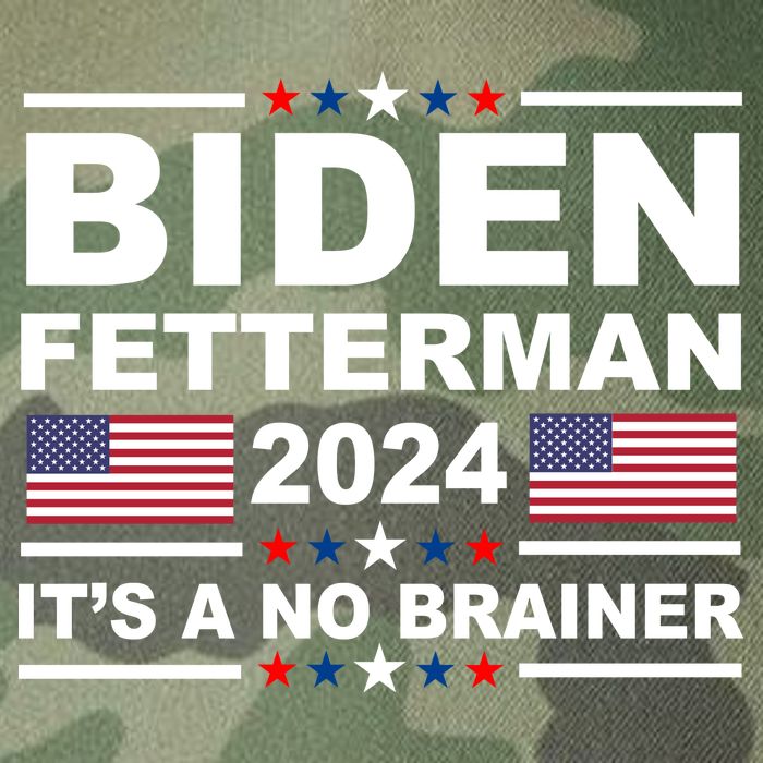 Joe Biden John Fetterman 2024 It's A No Brainer Funny Legacy Tie Dye Trucker Hat