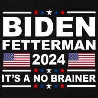 Joe Biden John Fetterman 2024 It's A No Brainer Funny Ladies PosiCharge Tri-Blend Wicking Tank