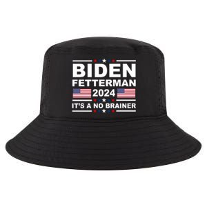 Joe Biden John Fetterman 2024 It's A No Brainer Funny Cool Comfort Performance Bucket Hat