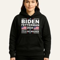 Joe Biden John Fetterman 2024 It's A No Brainer Funny Hoodie