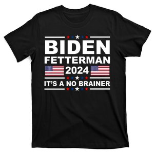 Joe Biden John Fetterman 2024 It's A No Brainer Funny T-Shirt