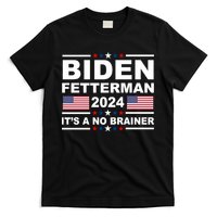 Joe Biden John Fetterman 2024 It's A No Brainer Funny T-Shirt