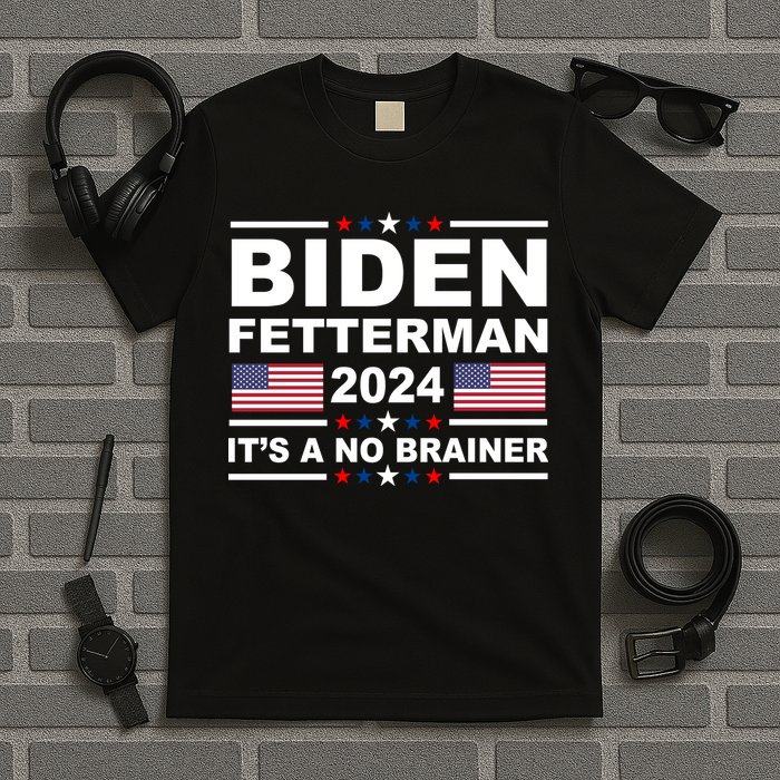 Joe Biden John Fetterman 2024 It's A No Brainer Funny T-Shirt