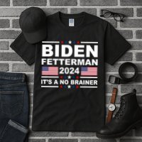 Joe Biden John Fetterman 2024 It's A No Brainer Funny Tall T-Shirt