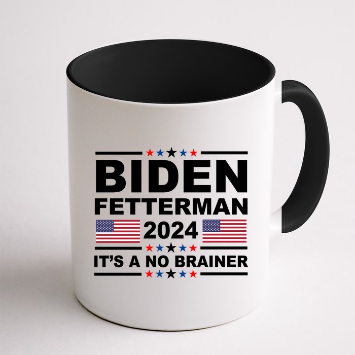 Joe Biden John Fetterman 2024 It's A No Brainer Funny Mug