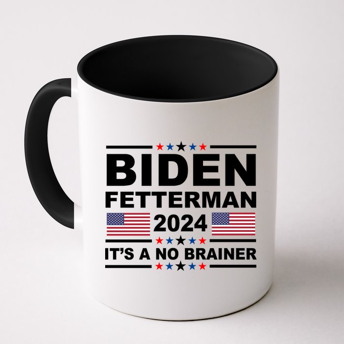 Joe Biden John Fetterman 2024 It's A No Brainer Funny Mug