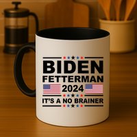 Joe Biden John Fetterman 2024 It's A No Brainer Funny Mug