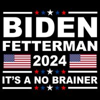 Joe Biden John Fetterman 2024 It's A No Brainer Funny 16 in Basic Backpack