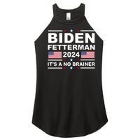 Joe Biden John Fetterman 2024 It's A No Brainer Funny Women's Perfect Tri Rocker Tank