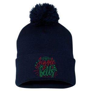 Jingle Bells Pom Pom 12in Knit Beanie