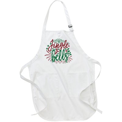 Jingle Bells Full-Length Apron With Pockets