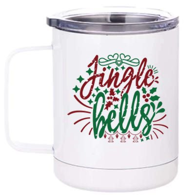 Jingle Bells 12 oz Stainless Steel Tumbler Cup