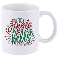 Jingle Bells 11oz C Handle Ceramic Mug