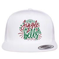 Jingle Bells Flat Bill Trucker Hat