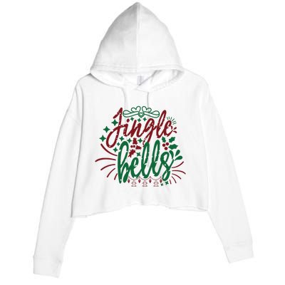 Jingle Bells Crop Fleece Hoodie