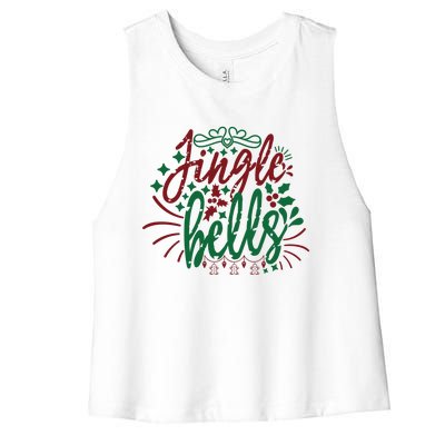 Jingle Bells Women's Racerback Cropped Tank