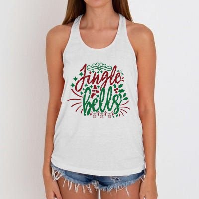 Jingle Bells Women's Knotted Racerback Tank