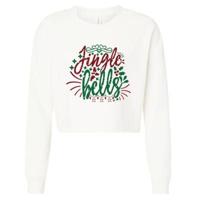 Jingle Bells Cropped Pullover Crew