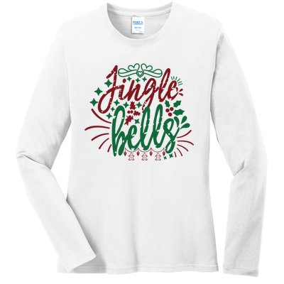 Jingle Bells Ladies Long Sleeve Shirt