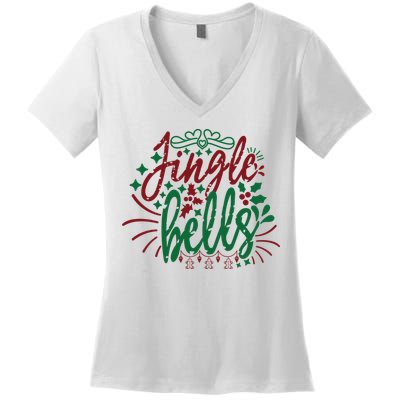 Jingle Bells Women's V-Neck T-Shirt
