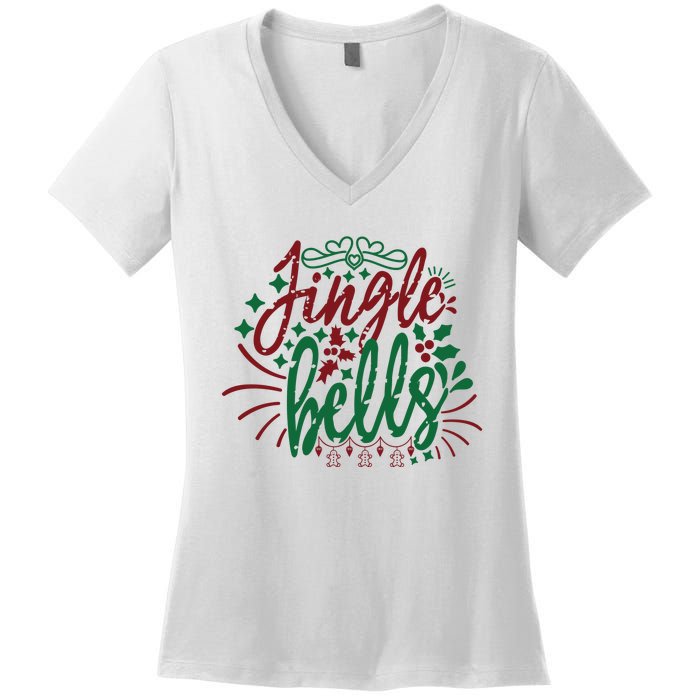 Jingle Bells Women's V-Neck T-Shirt