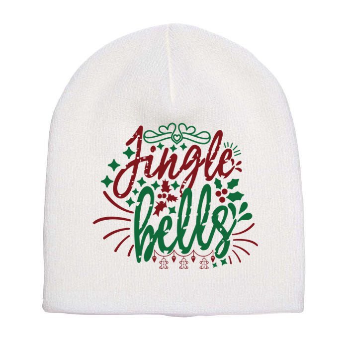 Jingle Bells Short Acrylic Beanie