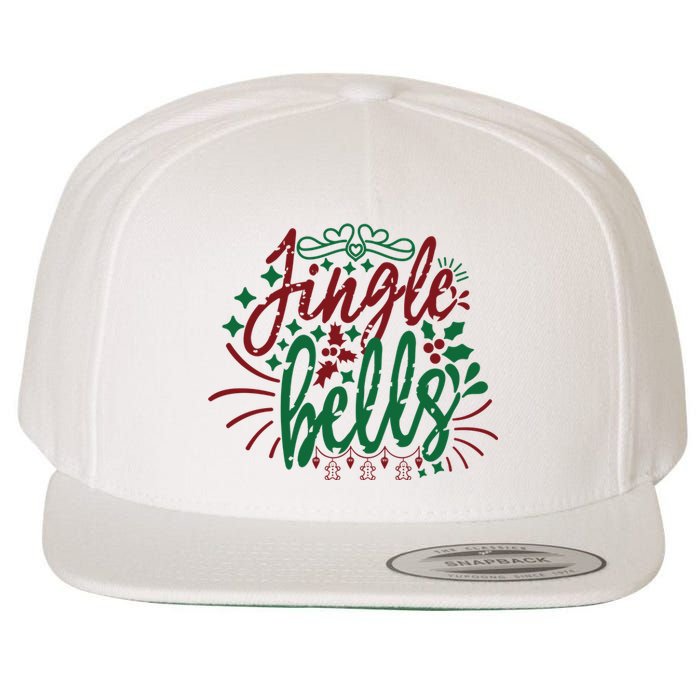 Jingle Bells Wool Snapback Cap