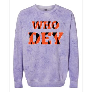 Who Dey Colorblast Crewneck Sweatshirt