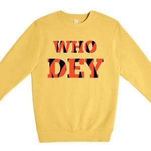 Who Dey Premium Crewneck Sweatshirt