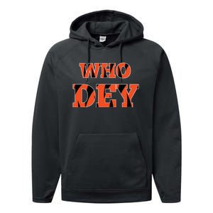 Who Dey Performance Fleece Hoodie