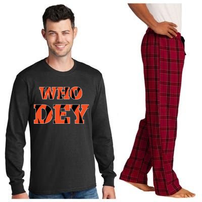 Who Dey Long Sleeve Pajama Set