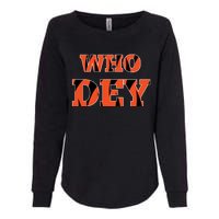 Who Dey Womens California Wash Sweatshirt