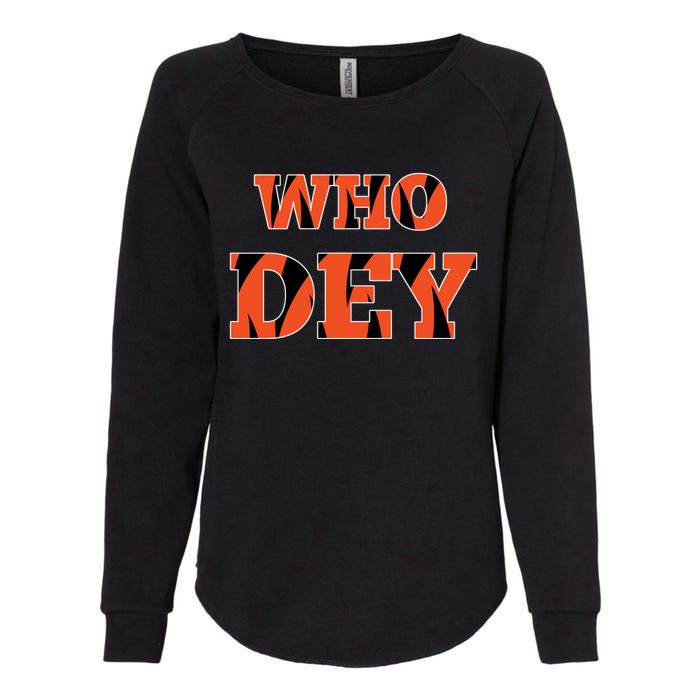 Who Dey Womens California Wash Sweatshirt