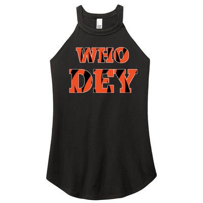 Who Dey Women's Perfect Tri Rocker Tank