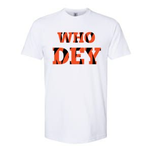 Who Dey Softstyle CVC T-Shirt