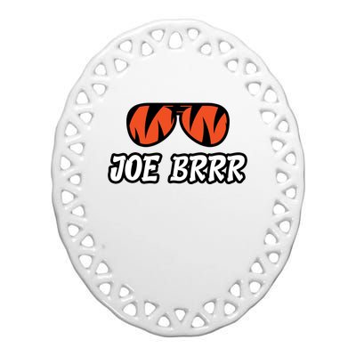 Joe Brrr Ceramic Oval Ornament