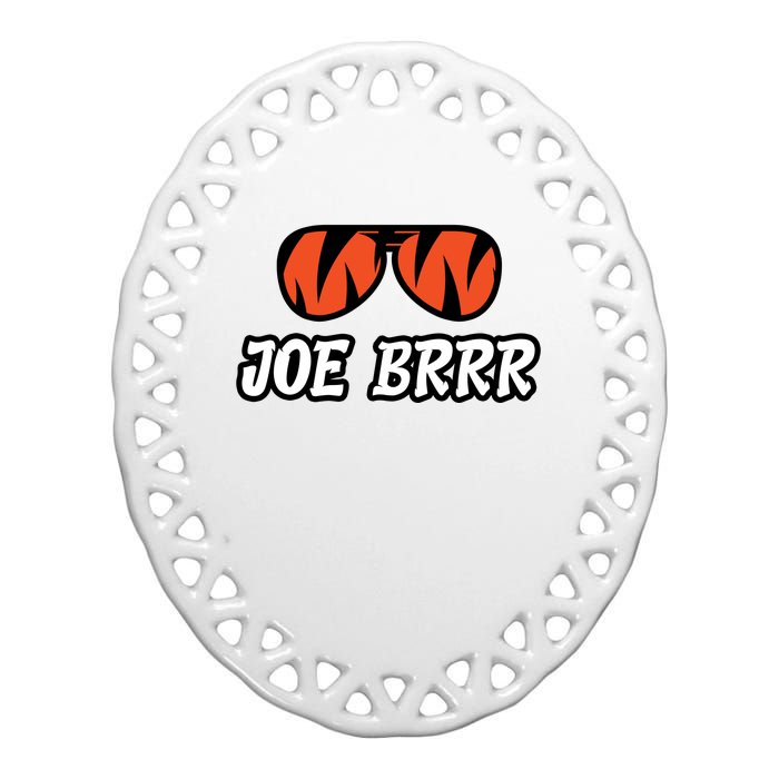 Joe Brrr Ceramic Oval Ornament