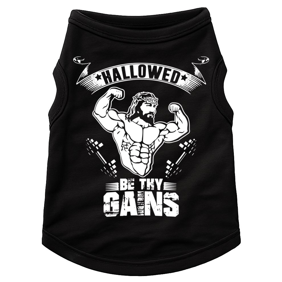 Jesus Bodybuilding Doggie Tank