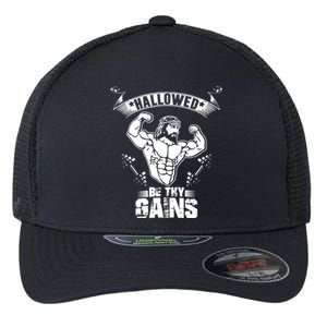 Jesus Bodybuilding Flexfit Unipanel Trucker Cap