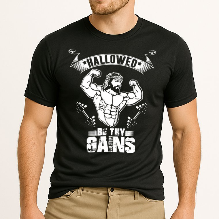 Jesus Bodybuilding Cooling Performance Crew T-Shirt