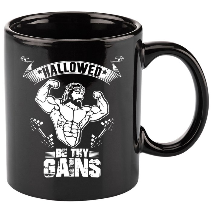 Jesus Bodybuilding 11oz C Handle Ceramic Mug