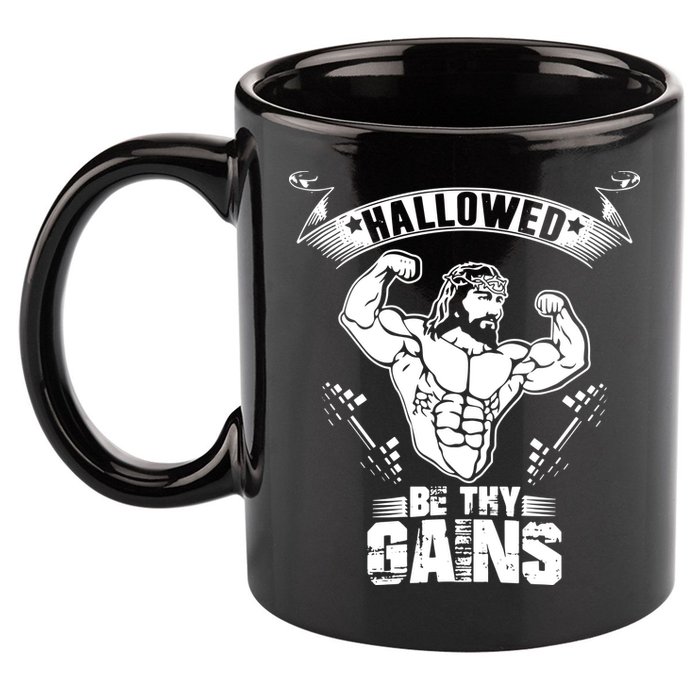 Jesus Bodybuilding 11oz C Handle Ceramic Mug