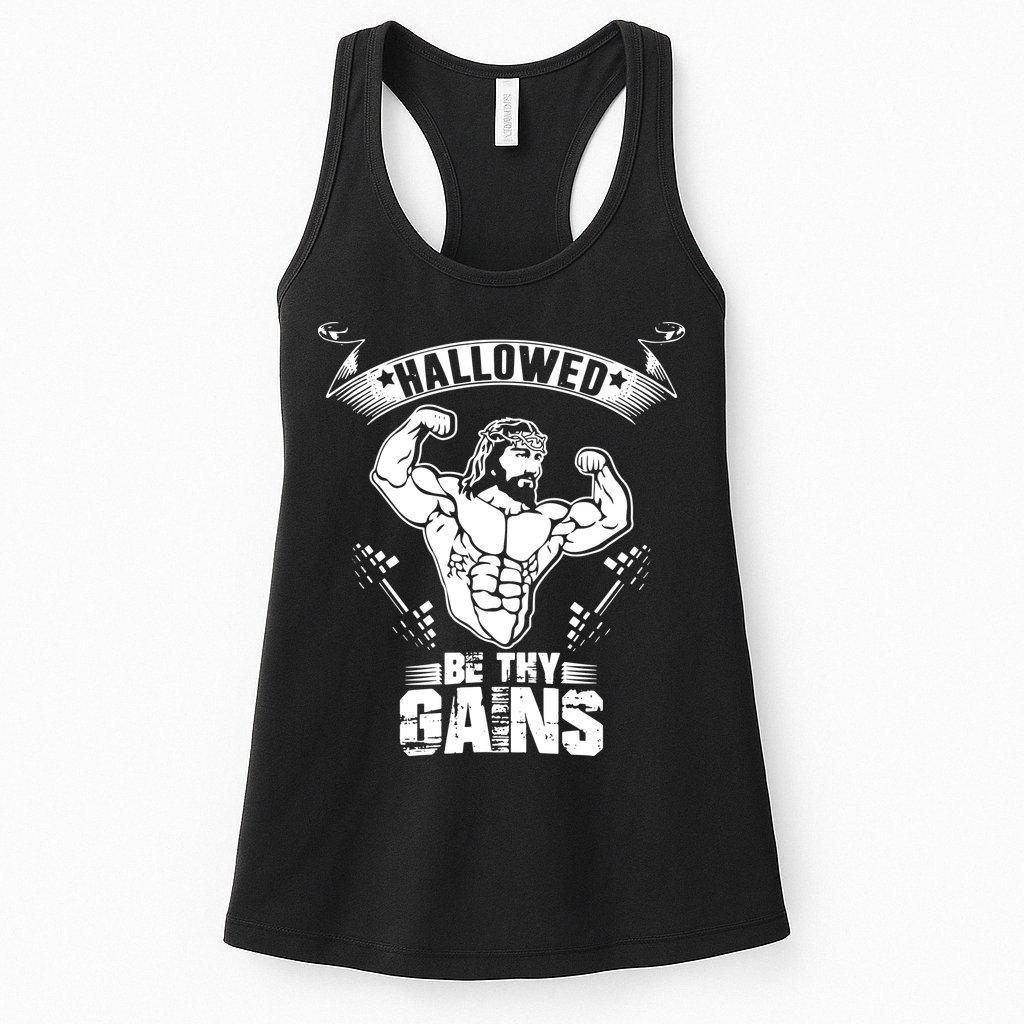 Jesus Bodybuilding Womens Tank Top